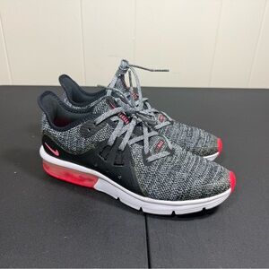 nike air max sequent 3 black/white/pink